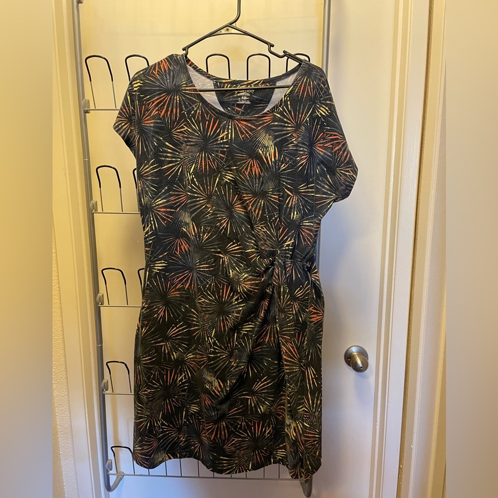 Mock wrap dress